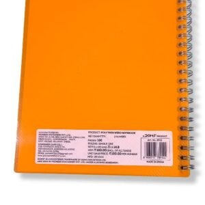 Doms Spiral Notebook, Ruled Pages, 160 Pages, A5 Size, 21 * 14 cm, cover colour may vary, pack of 1