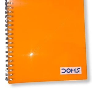 Alternative view of Doms Spiral Notebook, Ruled Pages, 160 Pages, A5 Size, 21 * 14 cm, cover colour may vary, pack of 1