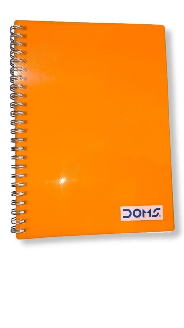 Doms Spiral Notebook, Ruled Pages, 160 Pages, A5 Size, 21 * 14 cm, cover colour may vary, pack of 1 - Image 2