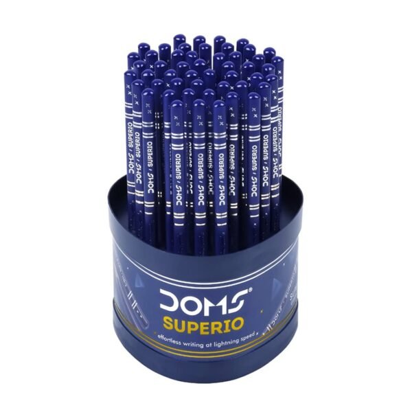 Doms Superio Non-Toxic Super Dark Graphite Pencils | Tumbler Pack | Effortless Writing | Ideal For Sketching & Drawing | Pack of 50 Pencils - Image 3