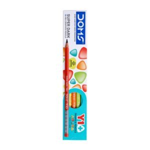 Doms Y 1 + Super Dark HB/2 Graphite Pencil Box Pack | Triangular Shape For Easy Hold & Comfortable Writing | Free One Eraser & Sharpner With Each Pack | Pack of 20 Pencils