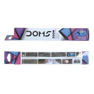Doms Zoom Ultimate Dark Pencil Box Pack | Triangular Shape For Easy Holding & Comfort | Free Eraser & Sharpner With Each Box | Dark & Neat Handwriting | Pack Of 50 Pencils, Ink black