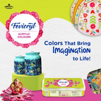 Fevicryl Acrylic Colours Sunflower Kit | 10 Colours x 15 ml…