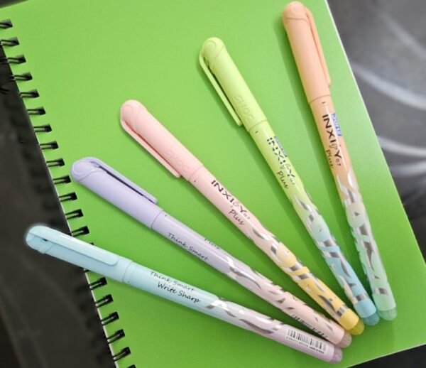 INXIFY Plus | Textured Grip | LV Ink | 0.7mm Needle Tip| Duel Colour Body | Ball Pen (Pack of 20, Ink Color - BLUE)