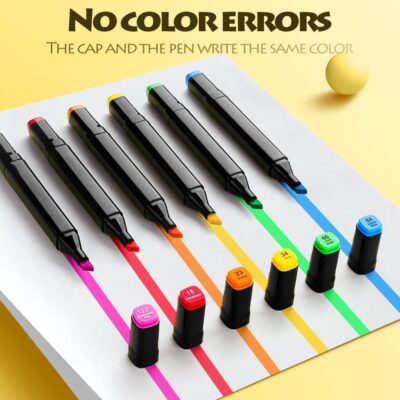 KLIFFOO Dual Tip Colorful Art Markers Sketch Pens 24 Colors…