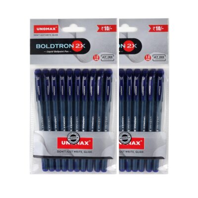 UNOMAX Boldtron 2X 1.0mm Ball Point Pens - Pack of 20 (20 B…
