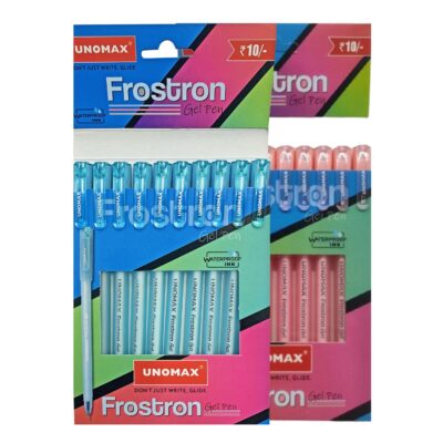 UNOMAX Frostron Gel Pen Pack of 20 (10 Blue and 10 Red) |Pr…