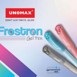 Alternative view of UNOMAX Frostron Gel Pen Pack of 20 (10 Blue & 10 Red) |Professional Ergonomic Design for Daily Use, Exam-Friendly | Budget-Friendly, Pocket-Friendly, Ultra-Fine, Ergonomic Design