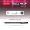 UNOMAX Geltron Gel Pen Pack of 10 (10 Black) | Professional Ergonomic Design for Daily Use, Exam-Friendly | Fast-Flowing Ink, Writing Precision, Budget-Friendly,