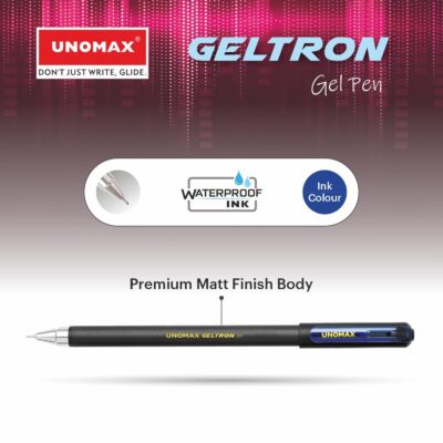 UNOMAX Geltron Gel Pen Pack of 10 (10 Blue) | Professional …