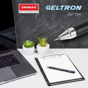 Alternative view of UNOMAX Geltron Gel Pen Pack of 10 (10 Blue) | Professional Ergonomic Design for Daily Use, Exam-Friendly | Fast-Flowing Ink, Writing Precision, Budget-Friendly,