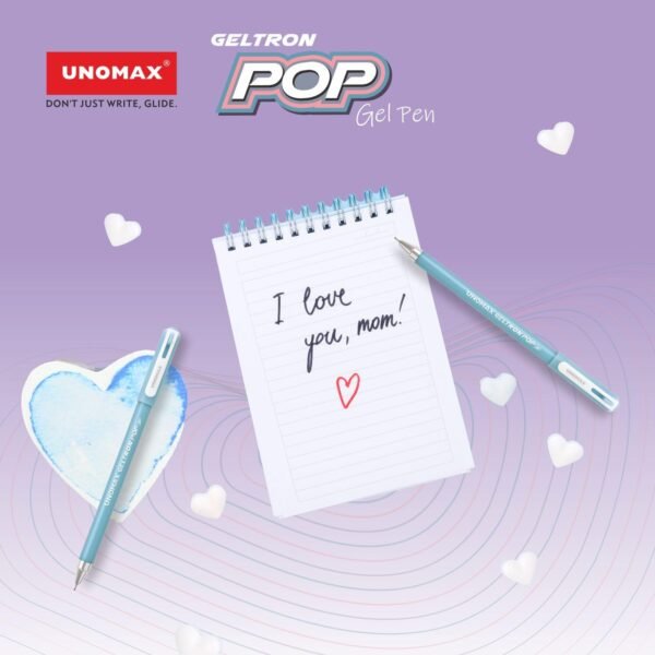 UNOMAX Geltron Pop Gel Pen Pack Of 20 Blue
