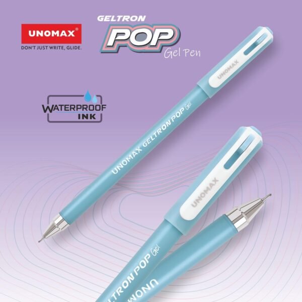 UNOMAX Geltron Pop Gel Pen Pack Of 20 Blue - Image 2