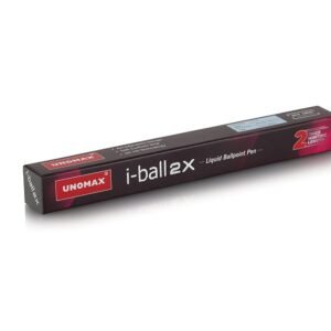 UNOMAX I-Ball 2X Ball Pen - Set of 20 (Black) | Enjoy Smooth, Smudge-Free Writing | Perfect for Daily Use, Exams | Double Writing Length for Long-Lasting Performance | Retractable, Quick-Drying