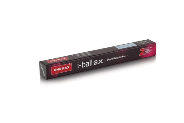 UNOMAX I-Ball 2X Ball Pen - Set of 20 (Black) | Enjoy Smooth, Smudge-Free Writing | Perfect for Daily Use, Exams | Double Writing Length for Long-Lasting Performance | Retractable, Quick-Drying