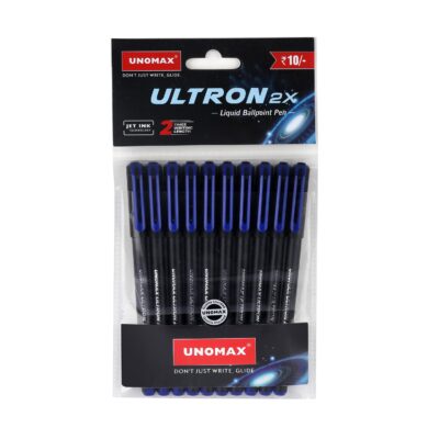 UNOMAX Ultron 2X Ball Pen - Set of 10 (Jet Blue) | Unleash …