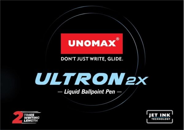 UNOMAX Ultron 2X Ball Pen - Set of 10 (Jet Red) | Unleash the Art of Writing with Elegance | Matt Finish Body | 0.7mm Tip Size for Superior Precision | Jet Ink Technology for Effortless - Image 2