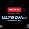UNOMAX Ultron 2X Ball Pen - Set of 20 (Blue) | Unleash the Art of Writing with Elegance | Matt Finish Body | 0.7mm Tip Size for Superior Precision | Jet Ink Technology for Effortless