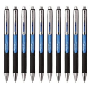 Alternative view of UNOMAX Ultron Jet Glide Retractable Ball Pen - Set of 10 (Jet Blue) | Elevate Your Writing Experience with Jet-Like Smoothness | 0.7mm Tip Size for Superior Precision | Ideal for Office, School