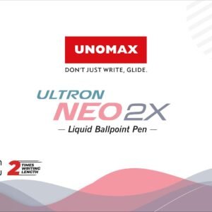 UNOMAX Ultron Neo 2x Ball Pen Pack of 10 (Blue) | Elevate Your Writing Experience with Jet-Like Smoothness | 0.7mm Tip Size for Superior Precision | Matt Finish Body for a Touch of Elegance