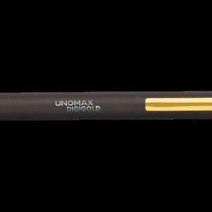 Alternative view of Unomax Digi Gold Retractable Ballpoint Pen| Jet Ink Technology| Smooth Writing & Strong Grip| Long Writing Length| Gold Plated Clip, Premium Matt Finish Body, Smooth Click| Blue Ink| Pack of 5