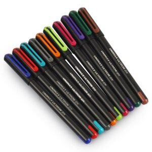 Unomax Fashion Pen Pack of 12 (Assorted) |Professional Ergonomic Design for Daily Use, Exam-Friendly | Budget-Friendly, Pocket-Friendly, Ultra-Fine, Ergonomic Design