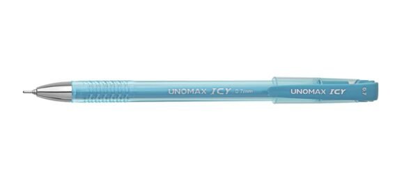 Unomax ICY Liquid Ball Point Pens (20 Unit Hanger), Blue | Comfort Grip | Stylish Clip | Precision 0.7mm Tip | Jet Ink Technology | Perfect for Professionals, Students, and Everyday Use