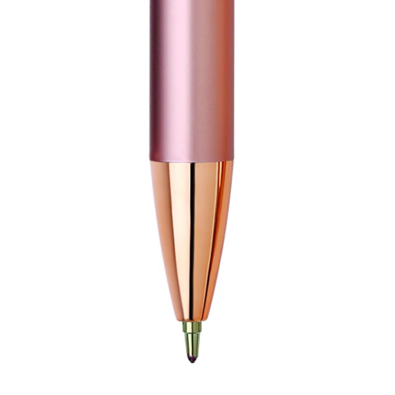 Unomax Lumina Premium Metal Body Ball Point Pen with Jet Ink Technology (Set of 6- Blue)