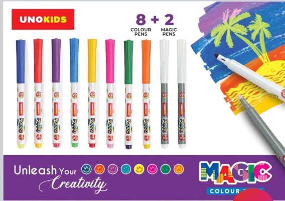 Unomax Magic Colour Pen Set| 8 Colour Pens + 2 Magic Pens| …