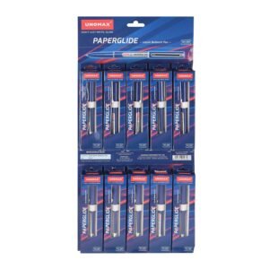 Unomax Paperglide Ball Pen Pack of 10 (Blue) | Elevate Your Writing Experience with Jet-Like Smoothness | 0.7mm Tip Size for Superior Precision | Ideal for Office, School