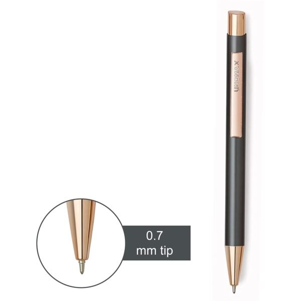Unomax Richmond Premium Metal Body Ball Point Pen with Jet Ink Technology (Set of 6- Blue) - Image 9