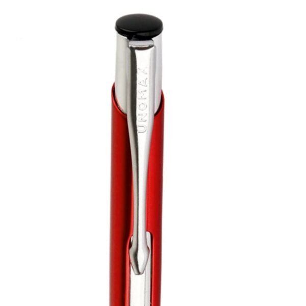 Unomax Stylus Premium Metal Body Liquid Ball Point Pen (Set of 6- Blue) - Image 3