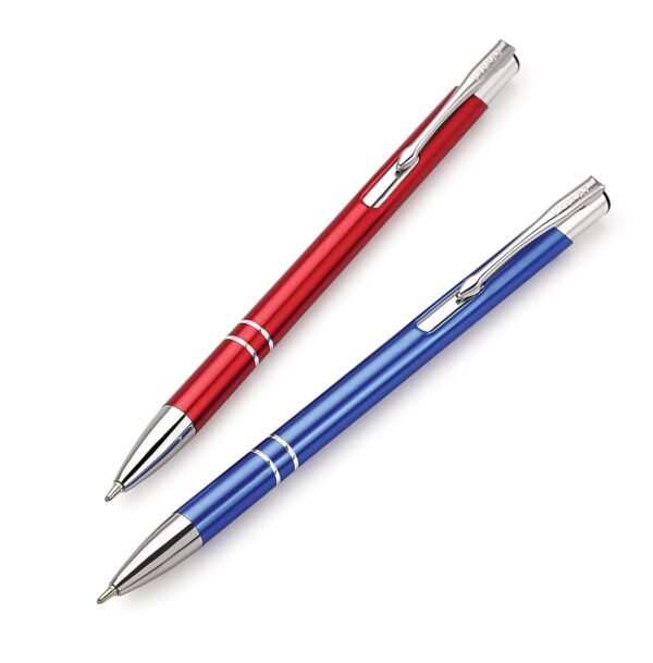 Unomax Stylus Premium Metal Body Liquid Ball Point Pen (Set of 6- Blue) - Image 5