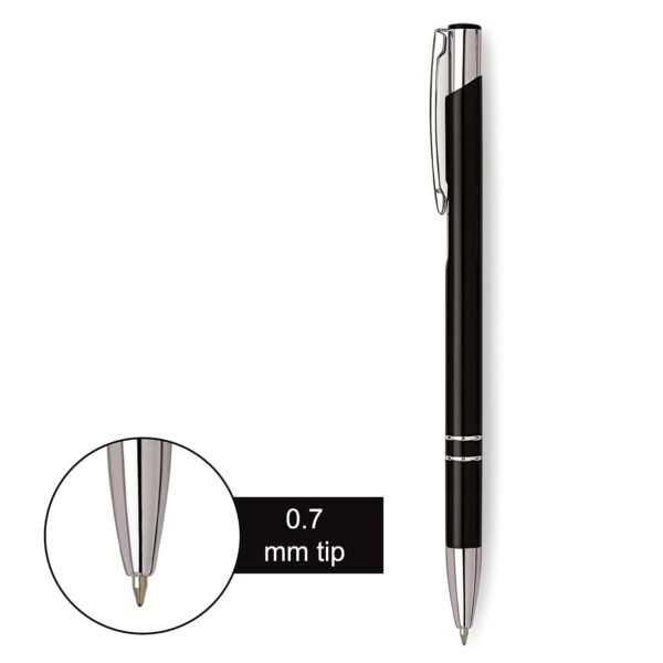 Unomax Stylus Premium Metal Body Liquid Ball Point Pen (Set of 6- Blue) - Image 7