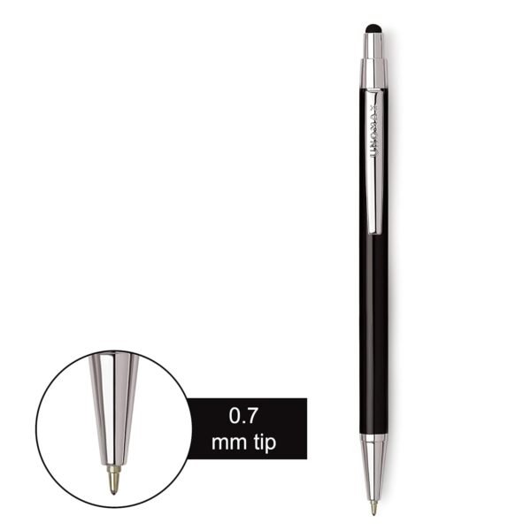 Unomax Stylus Premium Metal Body Liquid Ball Point Pen (Set of 6- Blue) (UNMX_Stylus_1PC_BLU)