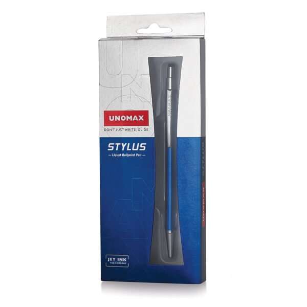 Unomax Stylus Premium Metal Body Liquid Ball Point Pen (Set of 6- Blue) (UNMX_Stylus_1PC_BLU) - Image 3