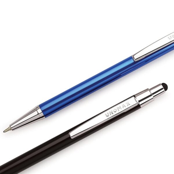 Unomax Stylus Premium Metal Body Liquid Ball Point Pen (Set of 6- Blue) (UNMX_Stylus_1PC_BLU) - Image 4