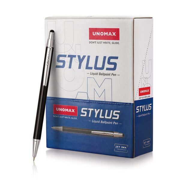 Unomax Stylus Premium Metal Body Liquid Ball Point Pen (Set of 6- Blue) (UNMX_Stylus_1PC_BLU) - Image 5