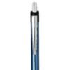 Unomax Turbo Glide Anodized Body Retractable Liquid Ball Point Pen (Set of 10- Blue)
