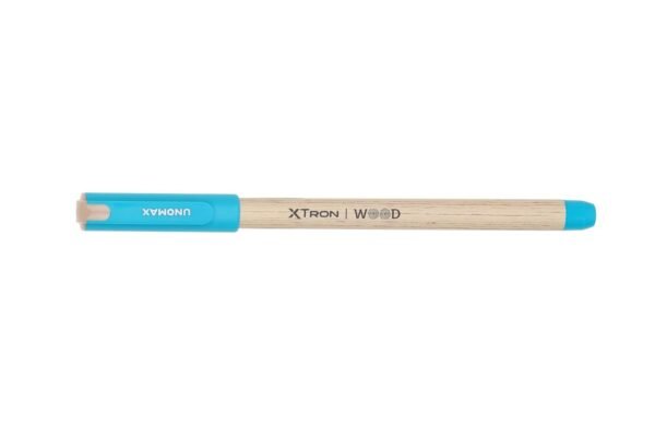 Unomax Xtron Wood Ballpen (20 Unit Hanger), Blue | Wooden Finish | Precision 0.7mm Tip | Jet Ink Technology | Comfort Grip | Perfect for Professionals, Students, and Everyday Use