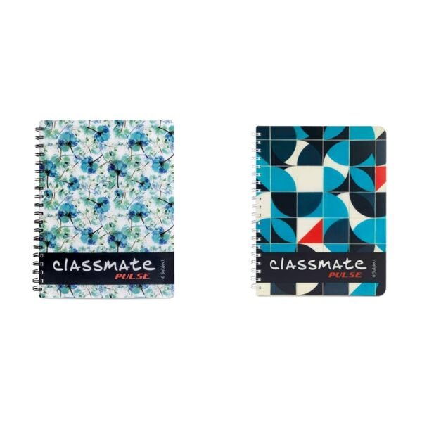 Classmate 2100117 Soft Cover 6 Subject Spiral Binding Notebook, Single Line, 300 Pages & Classmate Premium 6 Subject Spiral Notebook - 203Mm X 267Mm, Soft Cover, 300 Pages, Unruled - Image 6