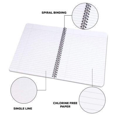 Classmate 2100117 Soft Cover 6 Subject Spiral Binding Noteb…