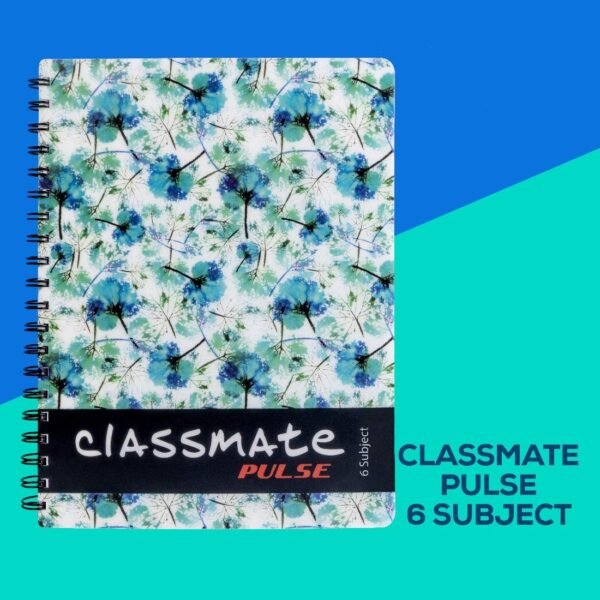 Classmate 2100117 Soft Cover 6 Subject Spiral Binding Notebook, Single Line, 300 Pages (Pack of 2) - Image 2
