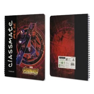 Alternative view of Classmate 2100128 Soft Cover 5 Subject Spiral Binding Notebook, Single Line, 250 Pages (Assorted Cov Pulse Spiral Notebook - 203 Mm X 267 Mm, Soft Cover, 160 Pages, Unruled