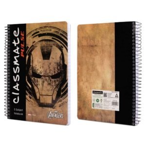 Alternative view of Classmate 2100128 Soft Cover 5 Subject Spiral Binding Notebook, Single Line, 250 Pages& Notebook - Single Line, 120 Pages, Pack Of 4