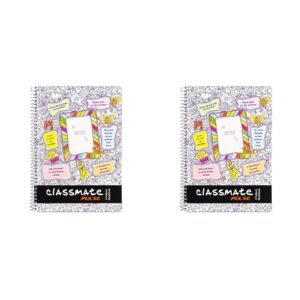 Alternative view of Classmate 2100135 Soft Cover 6 Subject Spiral Binding Selfie Notebook, Single Line, 300 Pages (Pack of 2)
