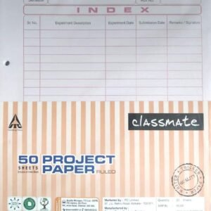 Alternative view of Classmate 70 GSM Project Paper Both Side Ruled 50 Sheets - 6 Packets