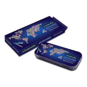 Classmate Asteroid Geometry Box & Classmate Archimedes Geometry Box | Die- Cast Compass | Mechanical Pencil | Double sided tray