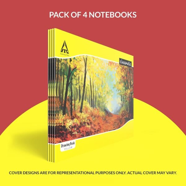 Classmate Asteroid Geometry Box & Classmate Drawing Book - Unruled, 40 Pages, 210 mm x 297 mm - Pack of 4 - Image 3