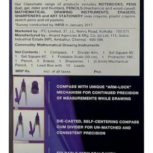 Alternative view of Classmate Asteroid Mathematical Drawing Instruments Box